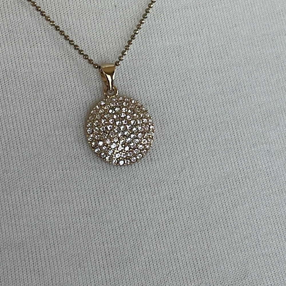 Talbots Rhinestone/Gold Necklace - Picture 3 of 13